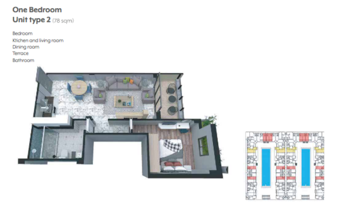 2 Bedroom in Platinum